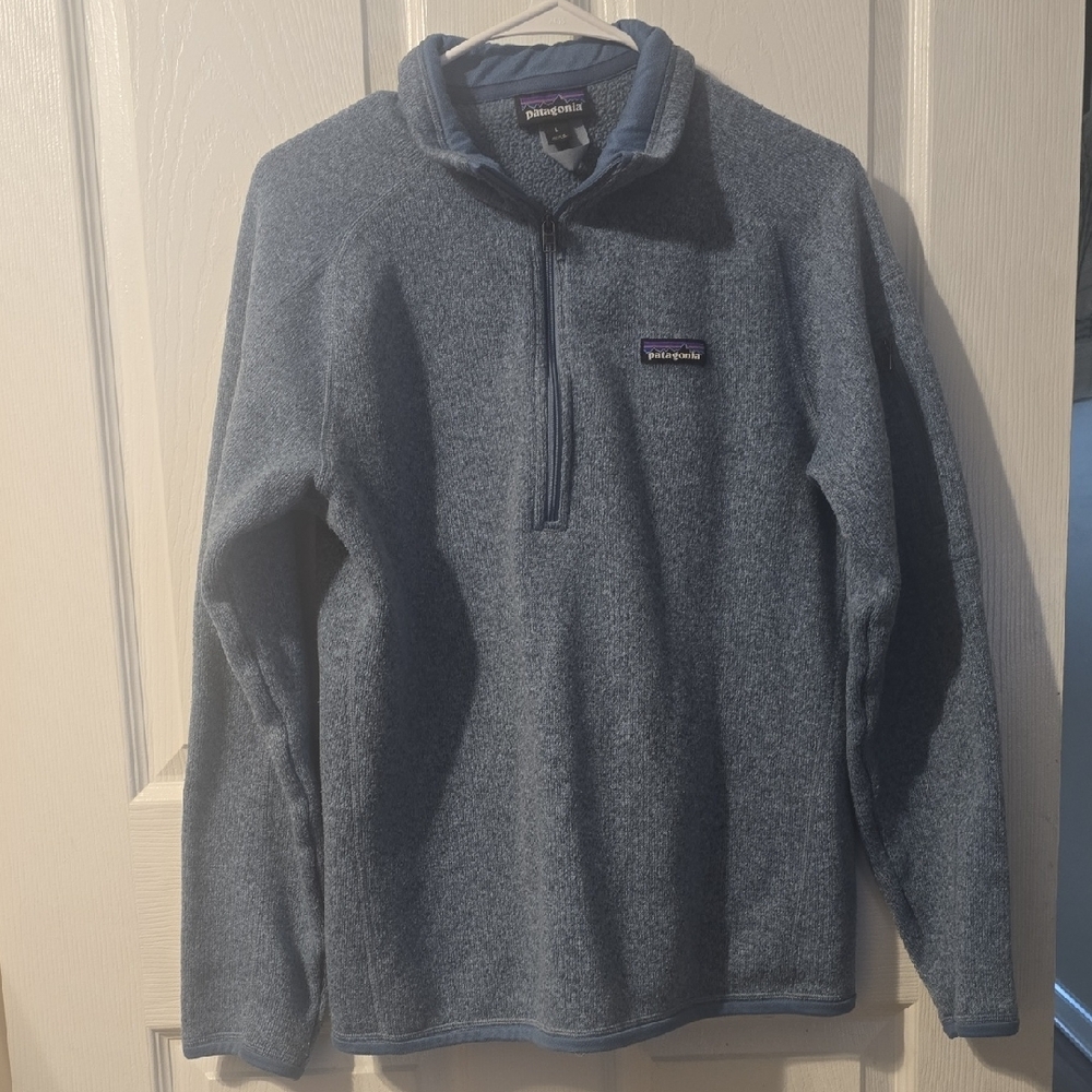 Patagonia Steel Blue Quarter-Zip Fleece - Picture 2 of 6